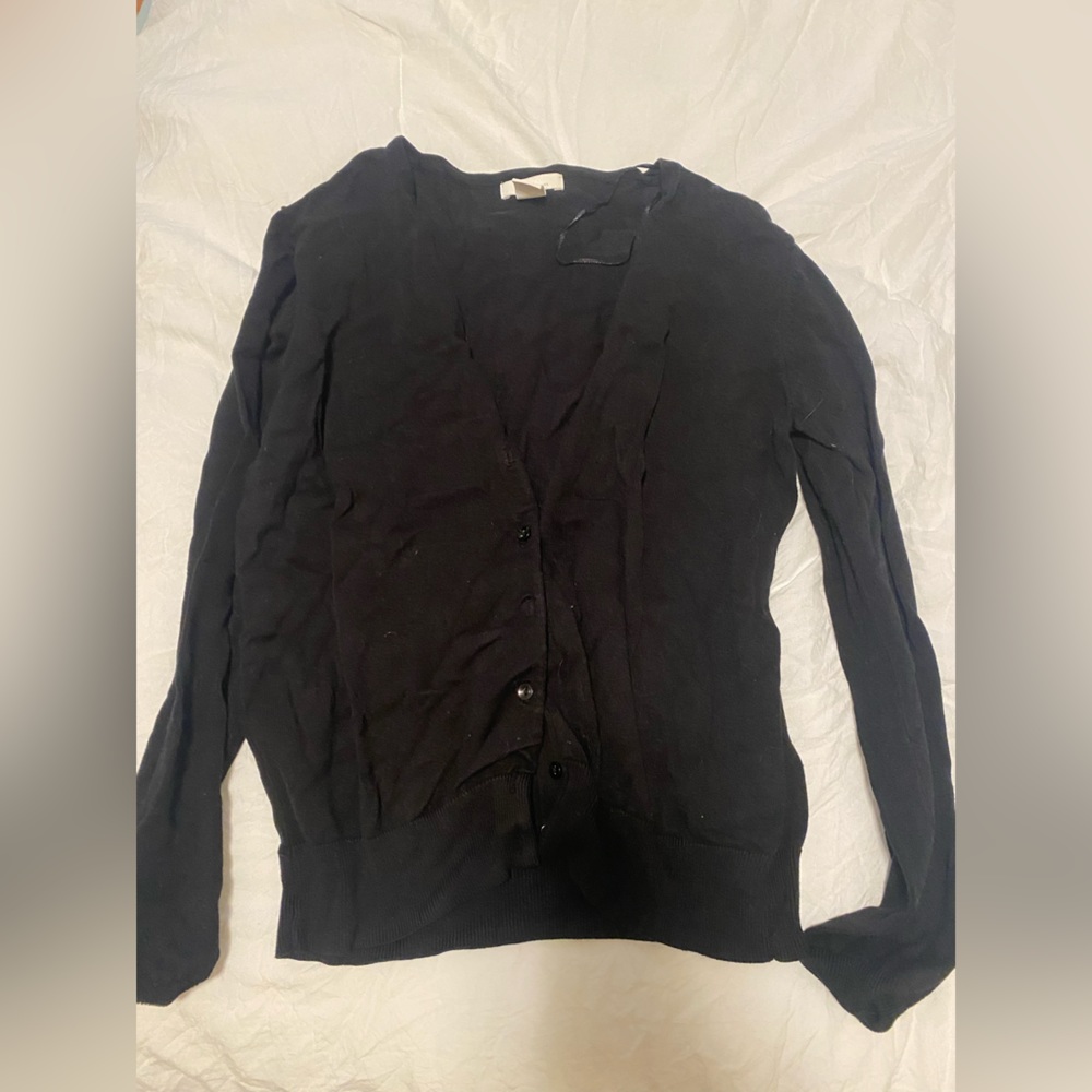 Black cardigan